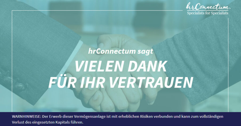 hrConnectum Danke für Ihr Vertrauen! CONDA